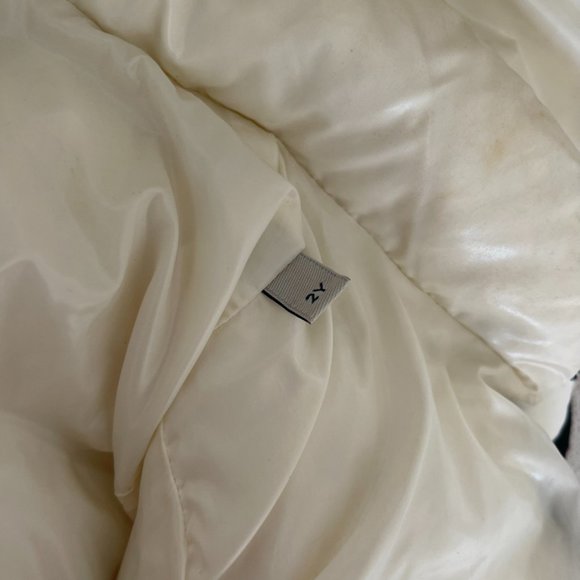 Moncler Baby Giubbotto Coat White Ivory Down Puffer Jacket Enfant Size 2 - Picture 11 of 13